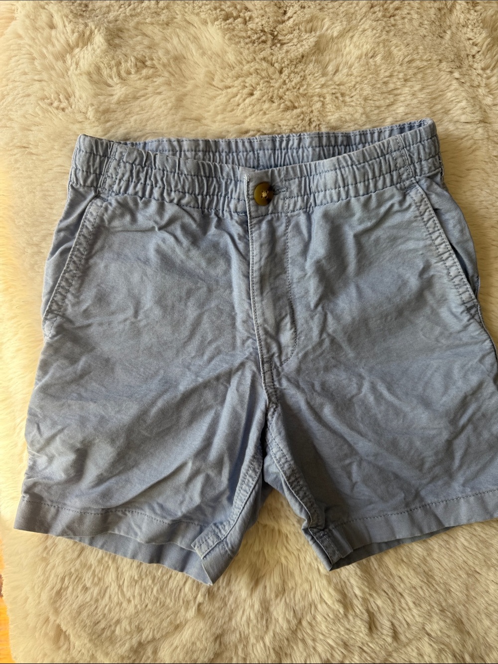 Polo Size 5 Light Blue Elastic Waist Shorts